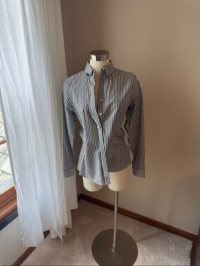 Banana Repuclic Striped Button-Up Shirt